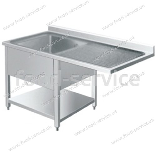 Мийка виробнича Berg 1200х600х850 односекційна зі стільницею зліва